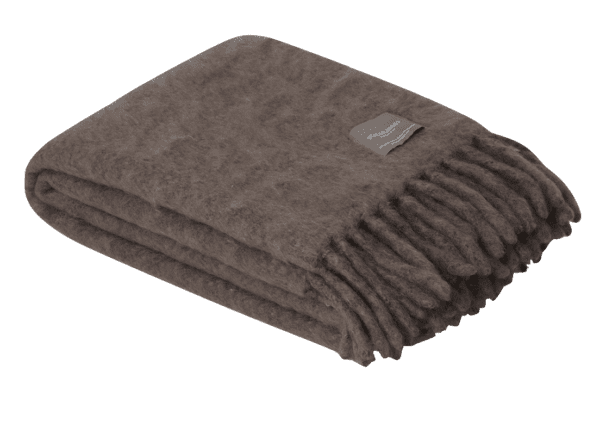 STACKELBERGS - GRAND PLAID EN MOHAIR MARRON